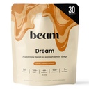 Beam Dream Sleep Powder, L- Theanin, Apigenin, Reishi a Magnesium, Třetí strana Testované přírodní spánkové pomůcky & Spánkový doplněk pro hluboký spánek, relaxace a zotavení, Přírodní spánková podpora, 30 Služeb