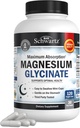 BioSchwartz Magnesium Glycinate 500 mg Kapsle (120 Mini Caps) Maximální absorpce doplněk hořčíku pro zdravé nervové svaly srdeční nálady a spánkové podpory (Vegan, gluten- Free, Non- GMO)