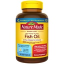 Příroda Made Extra Strength Omega 3 Rybí olej doplňky, 2800mg, Rybí olej Omega 3 Doplňky jako Ethyl Estery pro zdravé srdce, Mozek, Oči, Mood Podpora, 60 Softgels, 30 Den Dodávka