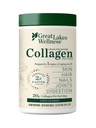 Velká jezera Wellness Kolagen Peptidy Prášek pro pleť, vlasy, nehty, klouby a trávení - Neochucené - Rychlé rozpuštění hydrolyzované, Non- GMO, Keto, Kosher - 10 oz