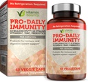 Vitamin Bounty Pro- Daily Probiotic - 10 miliard CFU Blend, zinek a vitamín C pro stravitelné zdraví, imunitní podpora Prebioitcs a Probiotika pro ženy a muže - 60 Kapsle