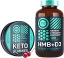 WILD FUEL HMB s vitamínem D3 a Keto MCT Oil Gummies Energy Chews Power and Recovery Bundle