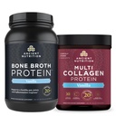 Starověké nutriční kostní protein prášek, vanilka, 40 Podání + Multi kolagen protein prášek, vanilka, 60 Podání