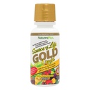 Natures Plus Zdroj života Gold Multivitamin Liquid - 8 oz - s vitamíny D3, B12 & K2 - Blood, Bone & Imunitary Support - Vegetarian & gluten Free - 8 Služeb