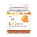 Youteorie K2D3 - Podpora zdraví kostí a srdce * - Kombinace vitaminu D3 a vitaminu K2 - mléčné, sójové a gluten zdarma - Broskve, 60 Vegetariánské gumy