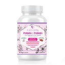Probiotika pro ženy s prebiotika Cranberry D- Mannose Digestivní Enzymy & Hibiscus 34 Stravovací 100 Miliardy CFU Feminin Care Dodatek pro Vaginální Gut Močové zdraví a pH Balance Podpora