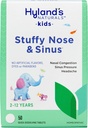 Hylandské děti Stuffy Nose a Sinus Tablety, Studená medicína pro děti věku 2 a více, Bolest hlavy a Nasal Decongestant, Rychlé rozpuštění tablety, 50 Počet