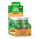 Amazing Grass Fizzy Green Tablety Energy Tropical: Zelená + Zelený čaj kofein, Voda Ochucení Tablet s antioxidanty, 60 Počet