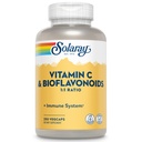 SOLARAY Vitamin C 500mg s Citrus Bioflavonoidy, 1: 1 poměr - Antioxidant a imunitní podpůrný dodatek - Vitamin C s Rose HIPS a Acerola, Vegan, 60denní záruka, 125 Služební, 250 VegCaps