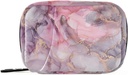 Růžová Mramorová textura Pill Box 7 Day Pill Pouzdro Pouzdro Pořadatel Bag se zipem Přenosný Týdenní vitamin Medicine Dodatek Držák Pouch Bag