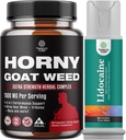 Bundle rohovky Kozí plevel Extract Complex pro muže a ženy Enhanced Energy and Stamina a Black Maca Root Kapsle pro muže - povzbuzující Drive Mood & Energy Booster pro muže