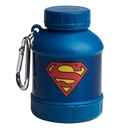 Smartshake Justice League Whey2Go Superman Protein Powder Storage Container 50g - BPA Free Shaker Lahvička pro syrovátkové bílkoviny Powder + Protein Shakes 110ml, DC Comics Superman dárky pro muže