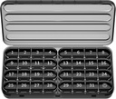 Zoksi Monthly Pill Organizer 1 krát denně, 30 Day Pill Box Organizátor, Jeden měsíc Pill Pouzdro na cestu, 31 Daily Medcine Kontejner na vitamíny, dodatek a léky (Black)