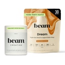 Beam Dream Sleep Powder & Creatine Bundle, Třetí strana Testována přírodní spánková pomoc & Zotavení dodatek s mikronizovaný Creatin Monohydrát, Neochucený čistý Creatin prášek pro svalovou sílu, energie