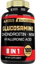 7000mg Glucosamine Chondroitin MSM s doplňkem imunity - Podpora kosti, společné zdraví, imunitní systém a celkové zdraví - 100 Kapsle