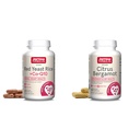 Jarrow Dispersas Red Yeast Rice 1200 mg & Co-Q10 100 mg Per Serving- 120 Veggie Caps-60 Servings & Heart Health- Vegan & Citrus Bergamot 500 mg -60 Servings (Veggie Caps)