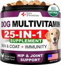 Pes Multivitamin Žvýkací s Glucosamine - Dog Vitamíny a doplňky - Senior & Puppy Multivitamin pro psy - Pet Joint Support Health - Imunity - Mobility - Energy - Gut - Skin - 120 Chews
