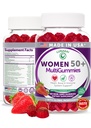 Lunakai USA Made 50 Plus ženské multivitaminové žvýkačky - Delicious Formule Vylepšená s esenciálními vitamíny a minerály pro zdraví a vitalitu - 60ct