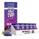 Nutriční vzory LPS tekutý kolagen & syrovátka doplněk - Non- GMO nápoj, Sugar- Free - Podporuje zdravou pleť & vlasy pro muže a ženy, Grape, Single Serve (100 Packets)