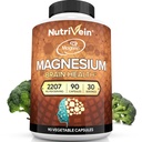 Nutriční Premium Magtein Magnesium L- Threonát Dodatek 2207 mg - 90 Caps (3 denně): Vysoce-Absorpce Magnesium Threonát pro mozek, spánek, nálady a zotavení