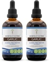 Česnek Tincture Alcohol- Free Liquid Extract, Česnek Sušený Bulb (2x4 FL OZ)