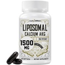 Lipozomální kalcium AKG dodatek 1500 MG (Alfa- Ketoglutarická kyselina), vysoká absorpce, účinnější než AAKG, Ca AKG pro dlouhověkost, věk obrany, celulární energie, metabolické funkce, 60 Softgels