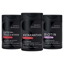 Sport Research Biotin (B7) 10,000mcg + Lutein + Zeaxanthin (20mg) + Astaxanthin dodatek z Řasy (6mg) - Všechny Veganské 124; 120 Softgels Každý 124; Vše vyrobené s kokosem olej pro lepší absorpci