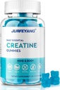 NutraBits Creatin Monohydrát Žvýkačky, 5g Creatine Monohydrát per Serving - No Cukr nebo umělé barvy, Vegan & Halal - Blueberry Flavor - 60 Žvýkačky