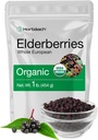 Horbäach Elderberry Sušené organické bobule 124; 1 libra Bulk Bag Or 124; celé evropské bobule 124; Non- GMO, gluten zdarma 124; Sambucus Nigra