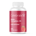 Oslavte Vitamíny Multi- Complete Chewables, 45mg Iron - Denní Bariatric Multivitamin pro Sleeve Gastrektomie a Gastric Bypass Chirurgy Pacienti - Essential Vitamíny & Minerály - Berry (60 tablet)