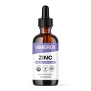 Vimérické organické zinkové doplňky pro ženy a muže (7.5mg tekutý zinek na servírování) Fast- Absorbující imunitní podpora, podporuje zdravé kosti & kůže, USDA Certified Organic, Vegan, Až 27 Služeb (55 ml)