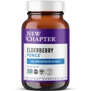 Nová kapitola Vegan Elderberry Kapsle s 64x Koncentrované černé Elderberry + Černý Currant pro komplexní imunitní podporu, Non- GMO projekt ověřen, gluten zdarma, Certified Vegan, 30 Počet