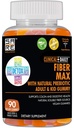 KLINICKÉ DAILLY Fiber Max, Vegan High Fiber Gummies pro dospělé a děti. Zácpa Relief pro dospělé a děti. Prebiotický Inulin Fiber doplněk gumy. 90 Gluten- Free Laxative Gummies for Gut Repair