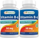 Nejlepší Naturals Vitamin B6 50 mg 250 tablet (250 kusů)
