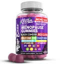 Menopauza Dodatek pro ženy Gummies s Black Cohosh, Wild Yam, DIM, hořčík, Red Clover Chasteberry pro Hormon Balance Relief Night Sweats Mood Plus Bergamot, Vitamin D3, Vitamin B6 B12