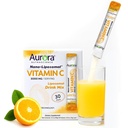 Aurora Nutrascience Nano- Pack Liposomální vitamin C Powder Drink Mix, imunitní podpora, vysoká síla 3000 mg per Serving, 30 Jednorázové balíčky, Orange