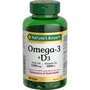 Příroda 's Bounty Omega-3 + D3 Fish Oil 1200mg / Vitamin D3 1000IU 90 softgelů
