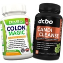 Colon Cleanse Candi Detox Formule - Přírodní Bowel Cleanser pilulky pro střevní vyfukování a anti overgrown Očištění pro ženy a muže - Denní zácpa Relief Dodatek Gut Somech Balance Control