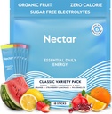 Nektar Energy Booster - Organic Caffeine, B12 & Electrolytes - Sugar Free & Zero Calorie - Zdravá káva, Energy Drink & Soda Alternative - Hydration & Energy dodatek (Variety 18 Powder Packets)