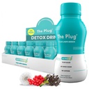 Plug Játra čištění Detox & Opravy nápoj - Bylinný elektrolyt nápoj na bázi rostlin pro podporu a zdraví jater, Bloating Relief, Obnovit antioxidanty & Minerály 124; Játra Komplexní energetický nápoj (24- Pack)