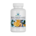 Nature 's Lab Iron Plus Vitamin C Fast Melt Tablety - Gentle on The Stomach Carbonyl Iron, High Absorpce pro zdravé červené krvinky * - 120 Tablety