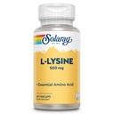 SOLARAY L Lysin 500 mg Kapsle - Bezbariérový doplněk esenciální aminokyselin - Výkonná Wellness podpora s L- lysinovou aminokyselinou - Laboratorní ověřená, 60denní záruka, 60 porcí, 60 VegCaps