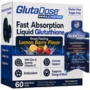 Liquid Glutathione Dodatek, Lemon Berry Ochucené Acerola Energy Booster w / Zinek, Denní vitamíny & Minerály, Nulová forma cukru, Každý den Autoimunitní podpora pro dospělé, 0.34 fl oz, Balení 60