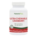 NaturesPlus Ultra Chewable Cranberry - 90 Love Berries Tablety - Promotes Urinary Tract Health - Non- GMO, Gluten Free - 45 Servings