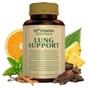 DR VITAMIN Solutions Lung Detox dodatek pro muže a ženy - 10- in-1 Blend w / Vitamin C & Butterbur Root - Podporuje Lung Health & Respirační funkce - Zlepšuje dýchání, Oxygen Flow - 30 Vegan Caps
