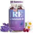 Melatonin Gummies I 5mg melatonin Podpora spánku Gummy pro dospělé I Fall Asleep dodatek pro zdraví 124; Magnesium L- Theanine French 124; Vegan Non- GMO gluten & želatina zdarma, cukr zdarma 124; Mix Berries