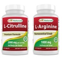 Nejlepší Naturals L- Citrulline 2000mg & L- Arginine 1000 mg