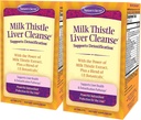 Příroda 's Secret Milk Thistle Játra Cleanse - Podporuje zdravé funkce jater & detoxifikace -18 Botanická směs kurkuma, Pampeliška, Řepa, & Artyčok - Přírodní silný antioxidant (Balení 2)