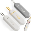 3 Balení Balení Pořadatel 3 Kompartmenty Přenosné Pill Pouzdro Cestování Moisture Proof Pill Box pro tablety Vitamíny Cod Játra Doplňky oleje a léky