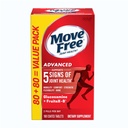 Přesun zdarma Advanced Glucosamine Chondroitin + vápník Fructoborate Joint Support Supplementary, Podporuje mobilitu Komfort Strength Flexibility & Bone - 160 Tablety (80 porcí) *